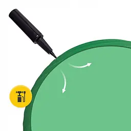 М'яч для фітнесу (фітбол) 4FIZJO 65 см Anti-Burst Green (P-5907739316332) - мініатюра 3