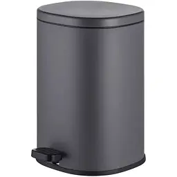 Відро для сміття з плавним закриттям овальне Mixxus Premium Olivary-TC0105 5 л graphite MI7063, Графит