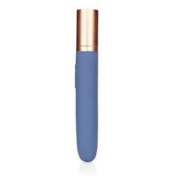 Вібратор Loveline Travel Compartment and Pump 18.5 см синій - мініатюра 3