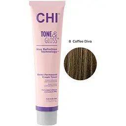 Тонер для волосся CHI Tone&Gloss Coffee Diva кремовий безаміачний 85 г - мініатюра 2