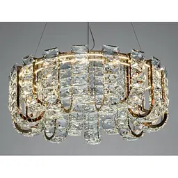 Підвісна LED-люстра Linisoln 559-600 FG — кришталева, 70 Вт, 60 см