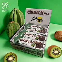 Батончик FitWin Crunch Bar 25%, 12*50 грам - Ківі-кактус