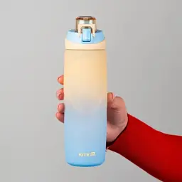 Пляшка для води Kite K26, 760 мл, бежево-синя (K26-1200-1) - мініатюра 4