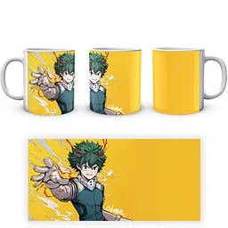 Кухоль GeekLand Моя геройська академія My Hero Academia Деку на жовтому фоні MHA 02.550 330 мл білий - мініатюра 3