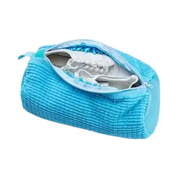 Мішок для прання взуття з мікрофібри Shoes Bag Блакитний, чохол для прання кросівок у пральній машині - мініатюра 2