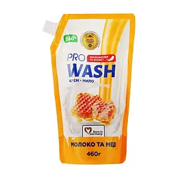 Жидкое мыло Pro Wash Молоко и мед дой-пак 460 г (4262396140265)