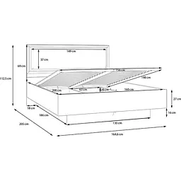 Ліжко Forte Meble Penkridge з підіймачем 160x200 - мініатюра 8