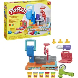 Набір для творчості з пластиліном Hasbro Play-Doh Stamp and Saw Tool Bench (F9141) - мініатюра 4