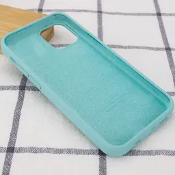 Чохол Silicone Case Full Protective (AA) для Apple iPhone 13 mini (5.4) Бірюзовий / Marine Green - мініатюра 3