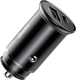 Автомобільний зарядний пристрій Baseus Circular Metal PPS Quick Charger 30W Support VOC CCYS-C01 Black - мініатюра 9
