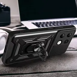 Чохол Ummi Camshield Serge Ring для Xiaomi Redmi Note 13 Pro 4G / 14s / Poco M6 Pro 4G Чорний / Black - мініатюра 5