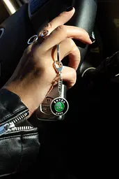 Срібний брелок Skoda (Шкода) (9017.1) - мініатюра 3