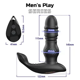 Масажер простати - Erospace Men’s Play Thrusting Prostate Massager B4 - мініатюра 10