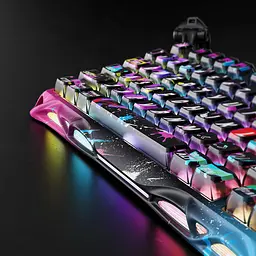 GravaStar Клавіатура механічна Mercury V75 Pro 80keys, Magnetic Jade Gaming, 8K, USB-A, RGB, Neon Graffiti - мініатюра 6