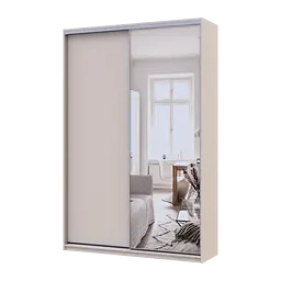 Шафа купе Doros Сіті Лайт Кашемір 1 ДСП / 1 дзеркало 150х45х225 (80736356)