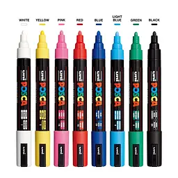 Набір маркерів Uni Posca Soft Color 1.8-2.5 мм 8 шт. (PC-5M SOFT COLOR 8C) - мініатюра 3
