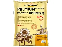 Майонез LIEBENTAL Преміум 600г "Преміум" 67%