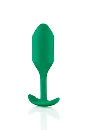 Анальна пробка B-Vibe Snug Plug 2, 10.5 см (зелений) - мініатюра 2