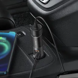 Автомобільний зарядний пристрій Baseus Share Together Lighter Expansion Port U+C 120W Gray (CCBT-C0G) [61085] - мініатюра 8