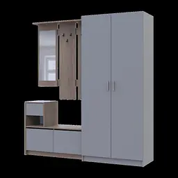 Передпокій Бела та шафа Промо Кремона Канноло/Сірий 2 ДСП 190х48х204 (42005331) - мініатюра 5