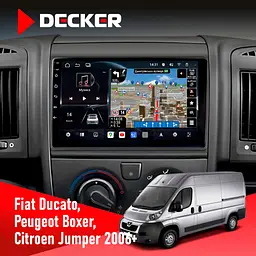 Штатна магнітола Peugeot Boxer 2006+ Decker D9-011 4x64, DSP, 4G, 360 Decker (НФ-00006237)