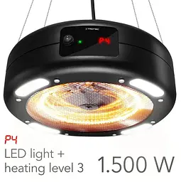 Обігрівач інфрачервоний Trotec IR 1550 SC 1500W + LED Black (1410003812) - мініатюра 5