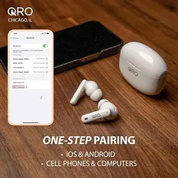 Бездротові навушники Qro A40 Pro Hi-Fi звук для iPhone/Android/Pods Bluetooth 5.3 - мініатюра 3