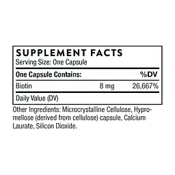 Біотин 8 мг Biotin-8 - 60 caps - мініатюра 2