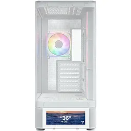 Корпус Modecom VOLCANO AQ500 ARGB MIDI FRONT LCD 6,2”, 4x120mm fans БІЛИЙ без Блок живлення ATX - мініатюра 2