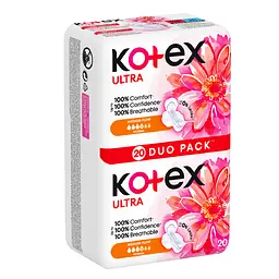 Гігієнічні прокладки Kotex Ultra Dry Normal Duo 40 шт. (2 п. x 20 шт.) - мініатюра 3
