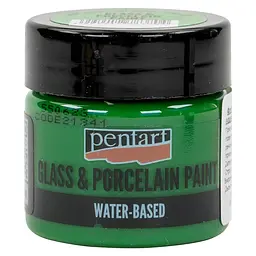 Фарба акрилова Glass&porcelaine, на водній основі, Зелене яблуко, 30 мл, Pentart (5997412783704)