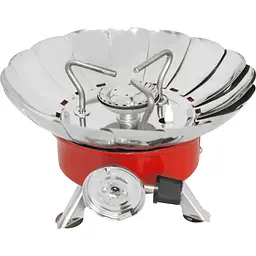 Туристична газова плита Windproof camping stove Yanchuan YC-203 Червоний, таганок газовий на балончик - мініатюра 3