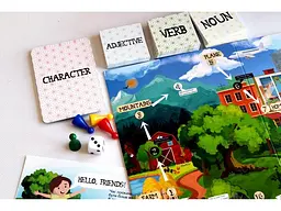 Гра навчальна настільна English storytelling Умняшка 2101 Різнокольоровий shop (4820129202101) - мініатюра 2
