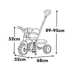 Дитячий велосипед Smoby Бі Муві. 2 в 1 Айворі (7600740338) - мініатюра 2