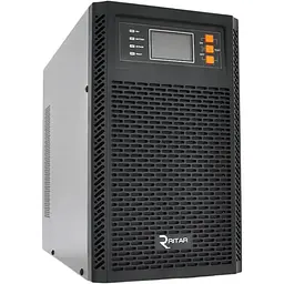 ДБЖ з правильною синусоїдою Ritar PT-1KS-LCD, 1000VA (900Вт), 24В, Внутрішня батарея 12V 7,5Ah х 2шт,(345x145x220)