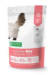 Сухий корм для дорослих котів з довгою шерстю Nature's Protection Long hair, 400г