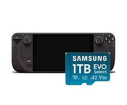 Ігрова консоль Valve Steam Deck 256GB Black + карта пам'яті Samsung 1Tb - мініатюра 2