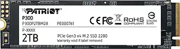 Накопичувач SSD Patriot P300 M.2 2280 NVMe PCIe 3.0 x4 3D TLC 2TB (P300P2TBM28)