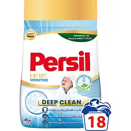 Пральний порошок Persil Expert Deep Clean Автомат Sensitive 18 циклів прання 2.7 кг