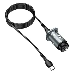 Адаптер автомобільний Hoco Type-C Cable Wise road dual port Car charger set NZ4 |2USB, 4.8A| - мініатюра 2