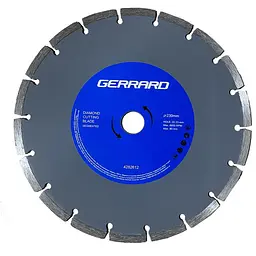 Диск алмазний по бетону Segment - 230x7.5x22.23мм Gerrard 4282612