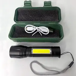 Ручний ліхтарик з USB зарядкою Світлодіодний X-Balog - мініатюра 4