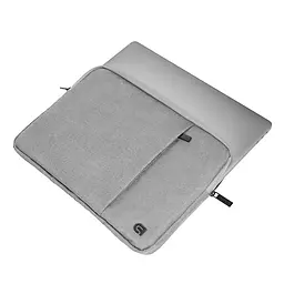Сумка-чохол для ноутбука 13.3"", dark grey, нейлонова, ділова, міська, плоска з кишенею для аксесуарів, підходить для ноутбуків до 13.3"" або документів, ArmorStandart (ARM71692) - мініатюра 4