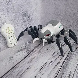 Інтерактивний радіокерований павук Spray Spider з ефектом пари, підсвічуванням очей, звуками, мелодіями та акумулятором - мініатюра 2