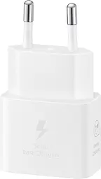 Samsung Зарядний пристрій мережевий 25Вт USB-С кабель USB-C > USB-C 1 м білий - мініатюра 2