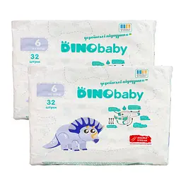Підгузки Dino Baby 6 (16 + кг), 64 шт