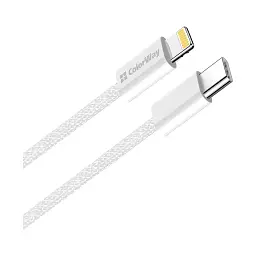Дата кабель USB-C to Lightning 1.0m 27W grey ColorWay (CW-CBPDCL061-GR) - мініатюра 2