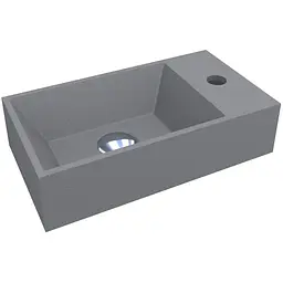 Умивальник Miraggio Copper 400 mirastone gray 0000802, Сірий