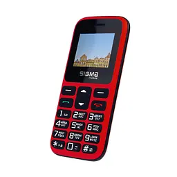 Мобільний телефон (бабушкофон) Sigma mobile Comfort 50 HIT Red - мініатюра 3