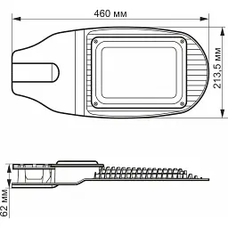Світлодіодний ліхтар Videx 50W 5000K Сірий (VL-SL06-505) [144912] - мініатюра 3